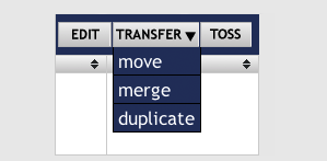 Easily comandeer your files with the move, merge, and duplicate functions.